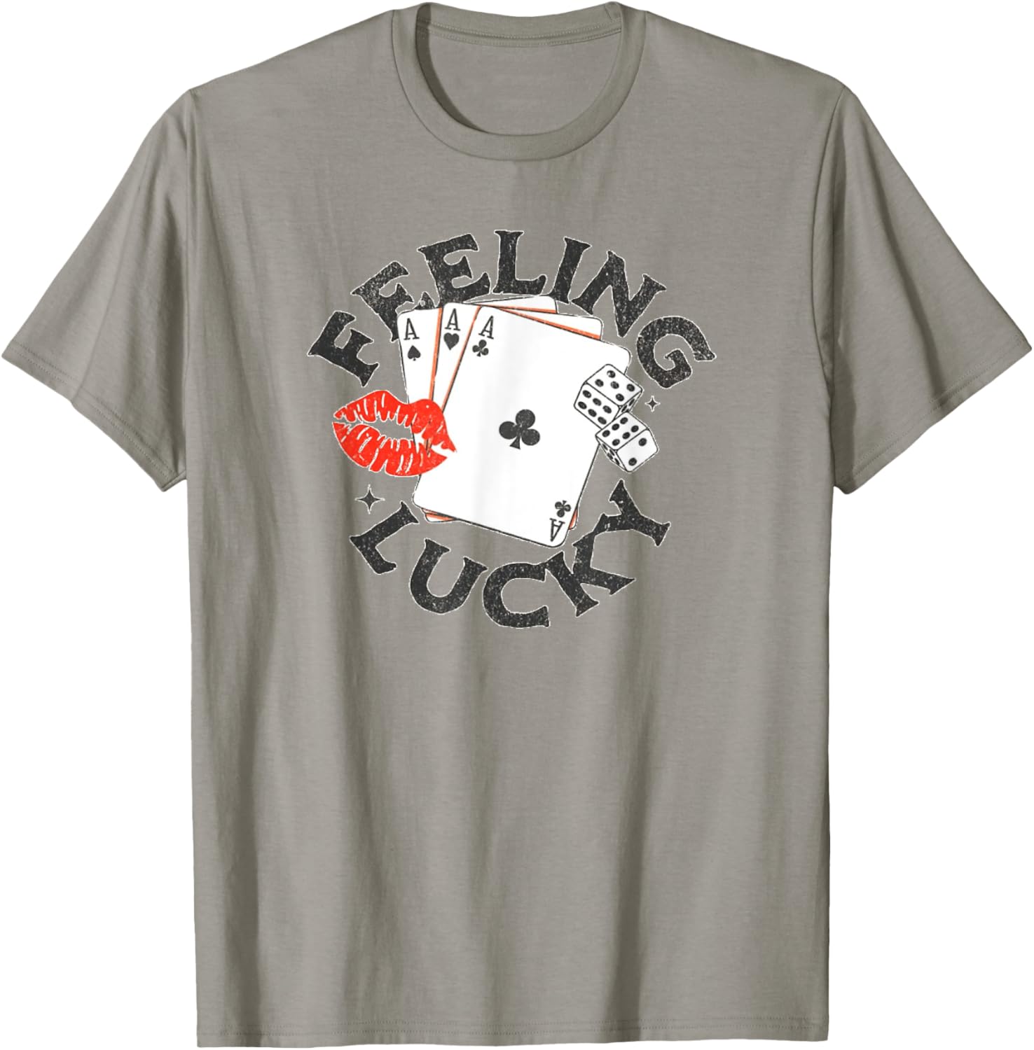 Funny Feeling Casino Lucky T-Shirt - T-Shirt | Sand