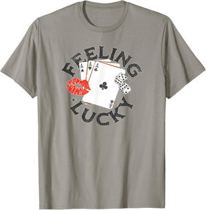 Funny Feeling Casino Lucky T-Shirt - T-Shirt | Sand