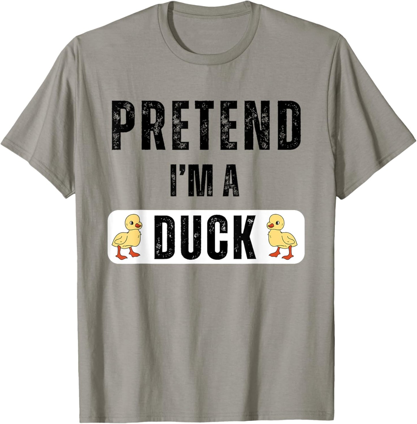 Pretend I'm A Duck Matching Kids Adult Duck Costume T-Shirt - T-Shirt | Sand