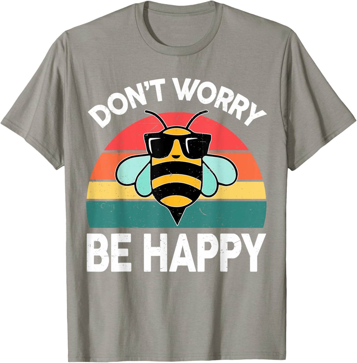Women Bumble Don't Worry Bee Happy-Shirt Toddler BumbleBee T-Shirt - T-Shirt | Sand