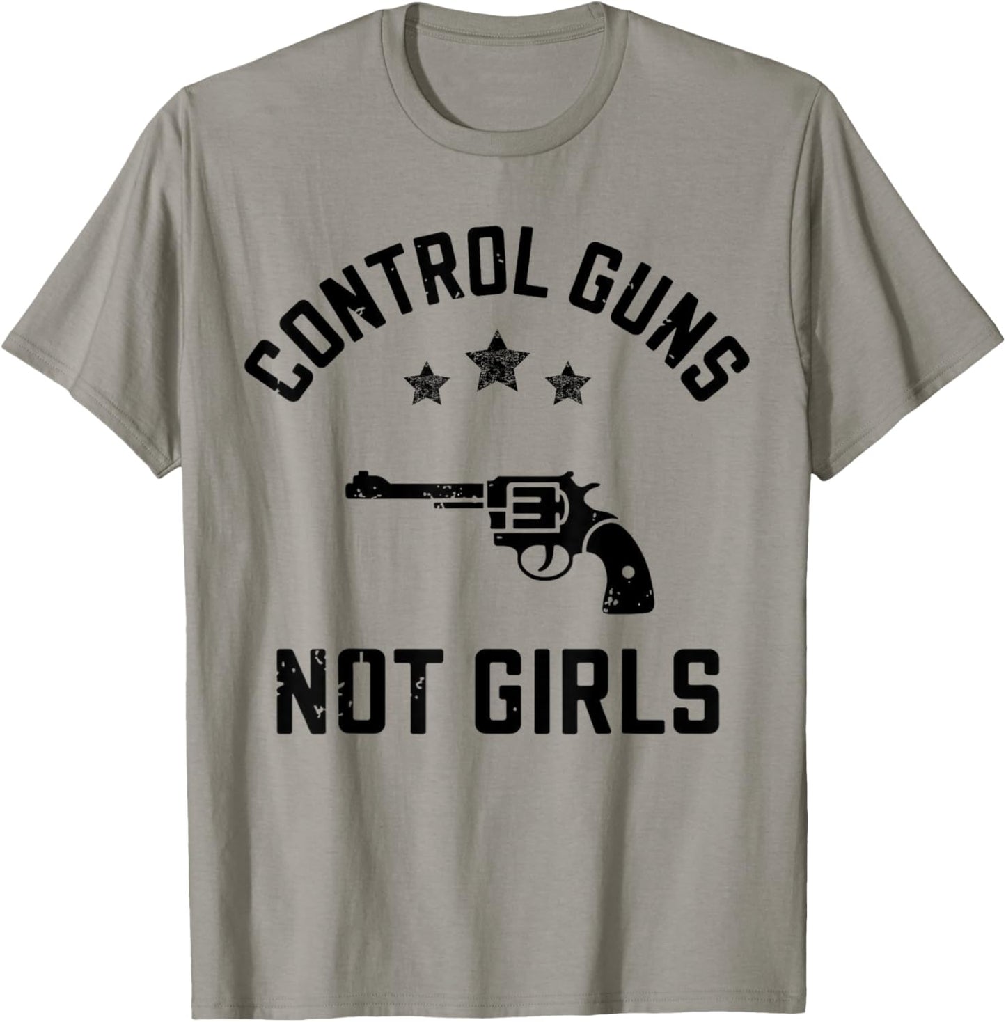 Retro Pink Control Guns Not Girls Shirt T-Shirt - T-Shirt | Sand