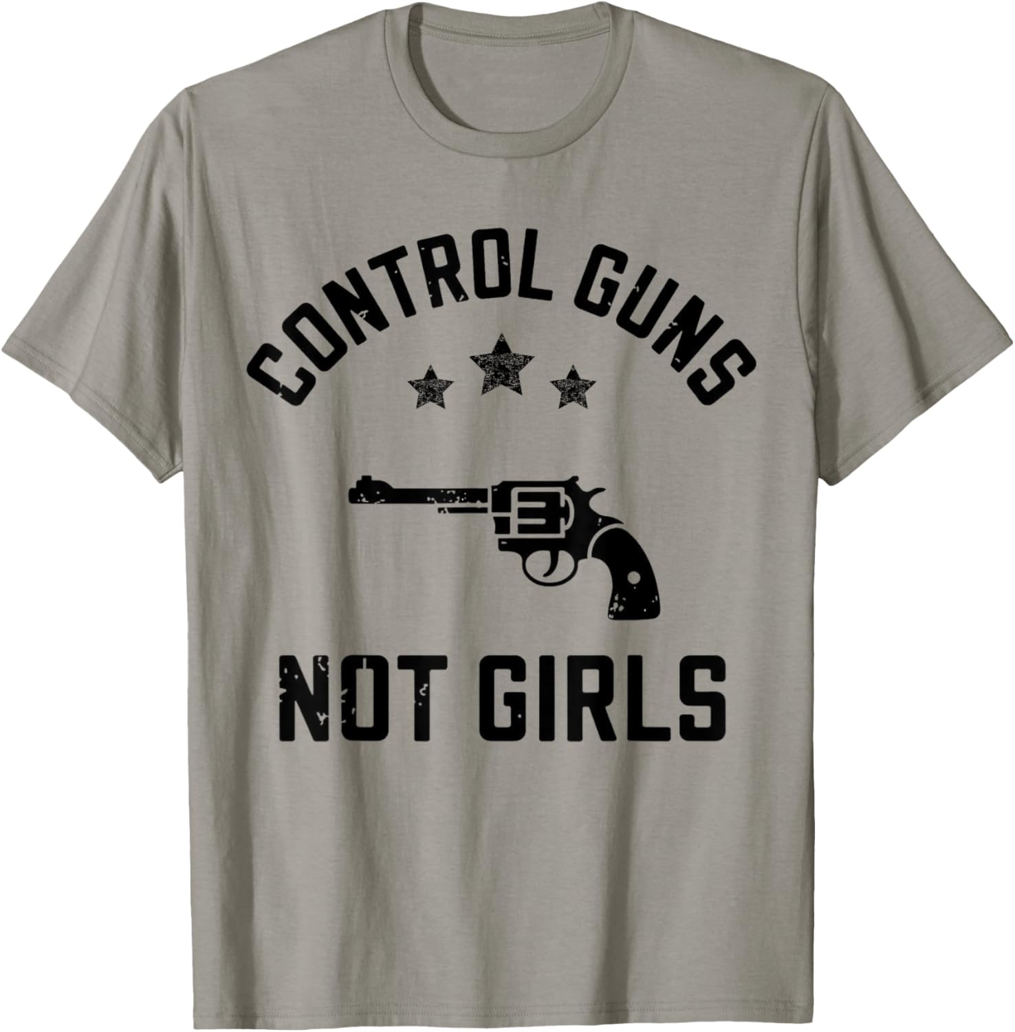 Retro Pink Control Guns Not Girls Shirt T-Shirt - T-Shirt | Sand