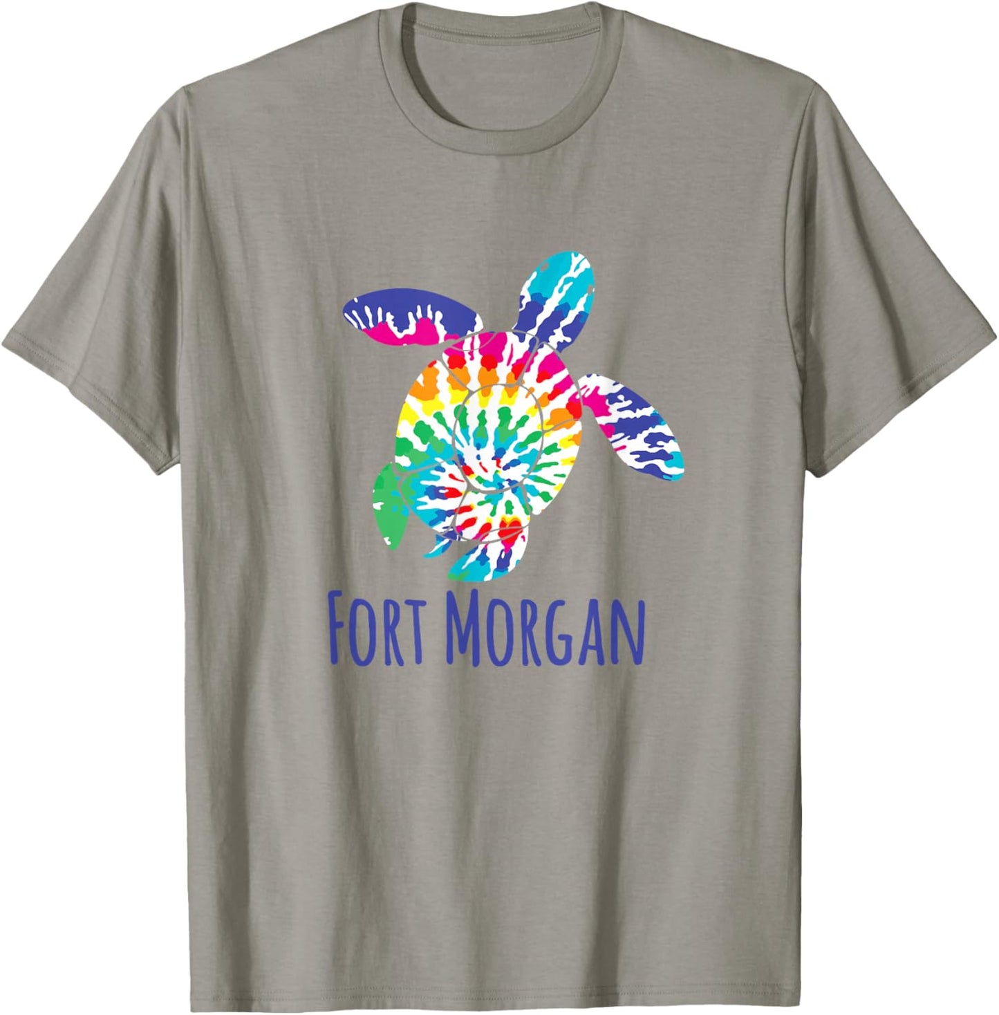 Fort Morgan Alabama Beach Tie Dye Batik Loggerhead Turtle T-Shirt - T-Shirt | Sand