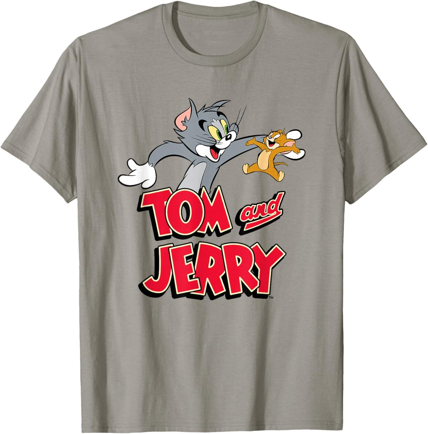 Tom & Jerry Happy Together , White, S T-Shirt - T-Shirt | Sand