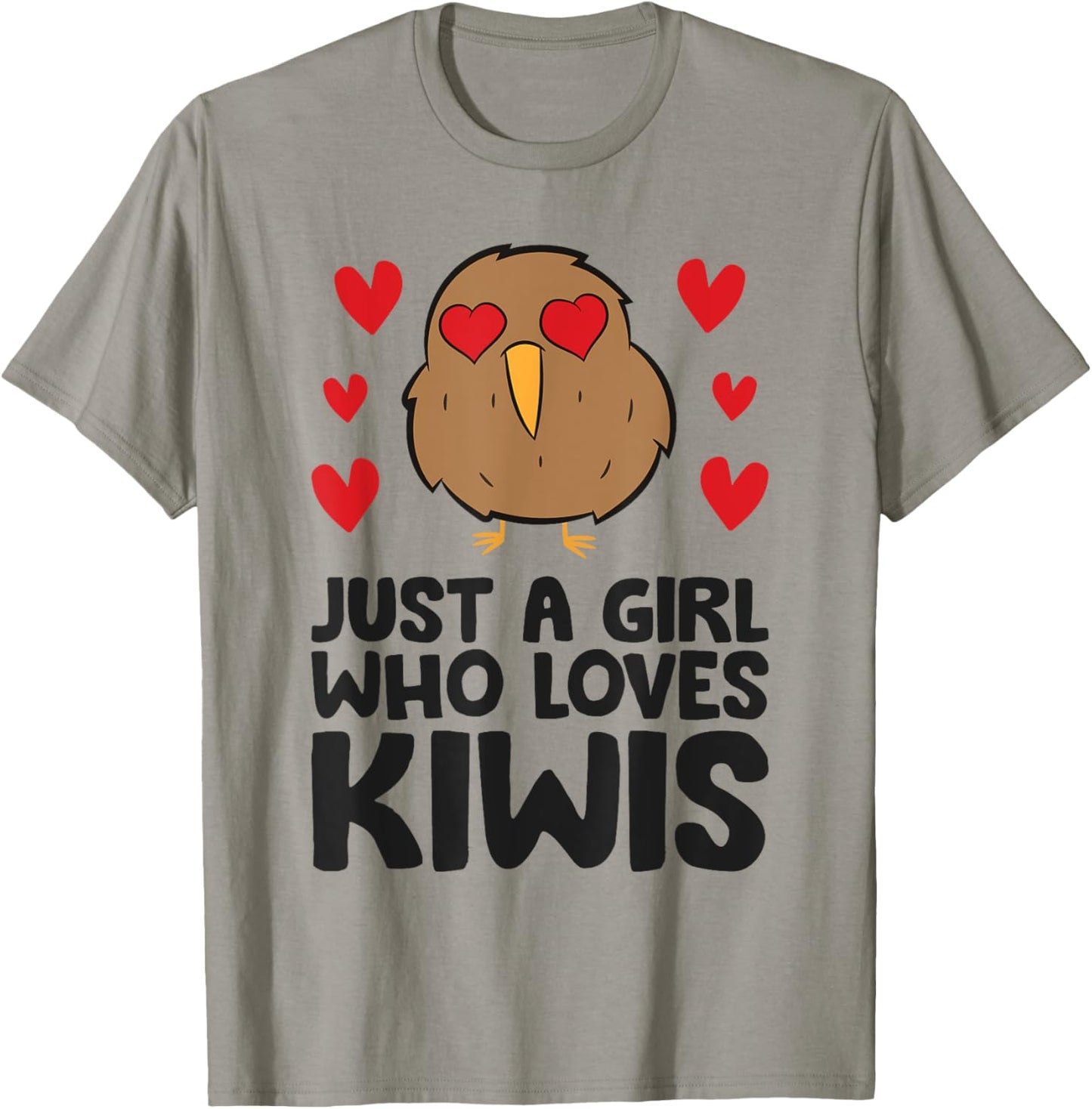 Just A Girl Who Loves Kiwis Cute Kiwi Bird T-Shirt - T-Shirt | Sand