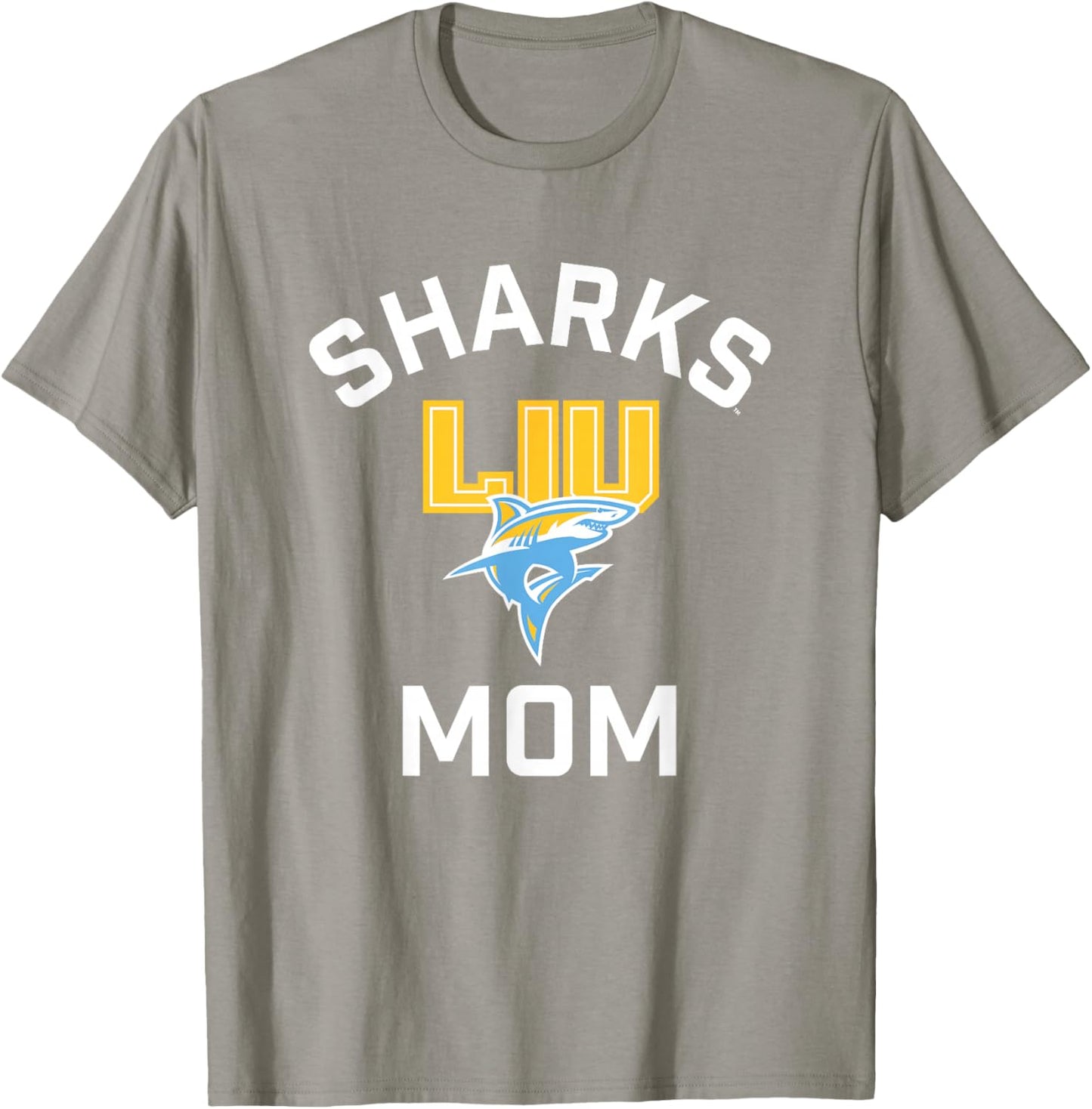 Long Island University LIU Blackbirds Arched Mom T-Shirt - T-Shirt | Sand
