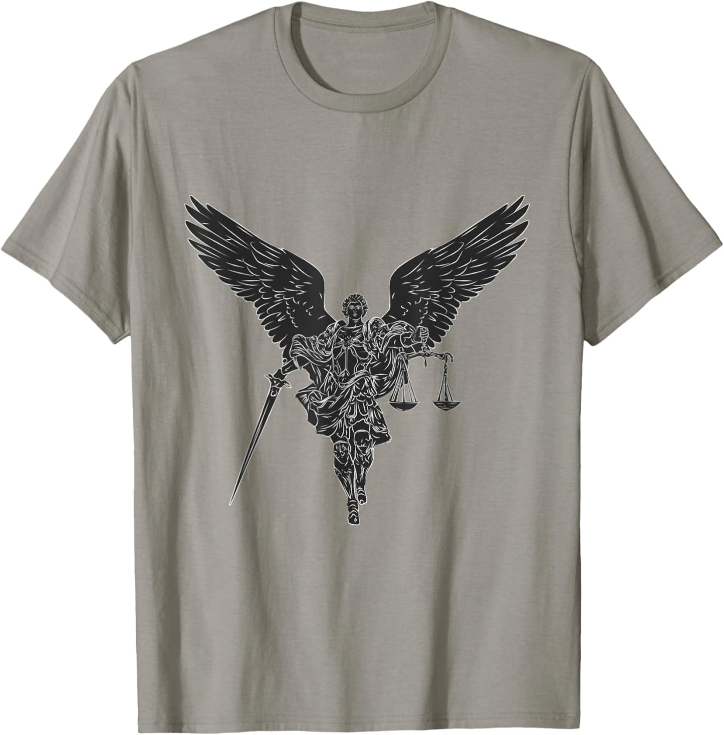 St Michael the archangel warrior of justice. Christian faith T-Shirt - T-Shirt | Sand
