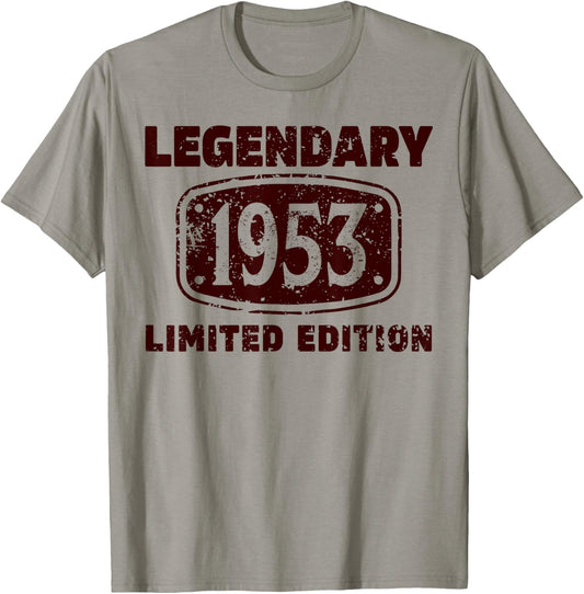 1953 73 Years Man Woman Birthday Gift Man 1953 T-Shirt - T-Shirt | Sand