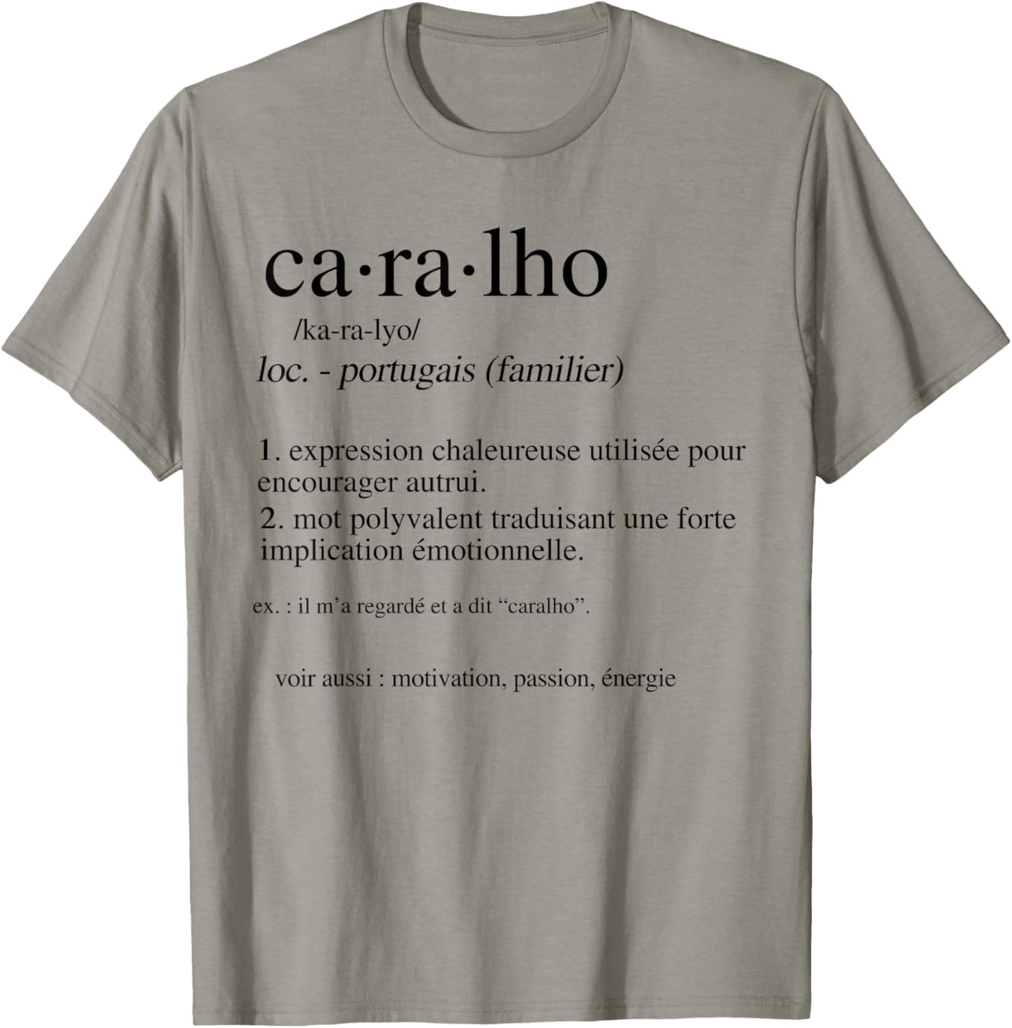 Caralho Définition Humour Portugais Expression Drôle T-Shirt - T-Shirt | Sand