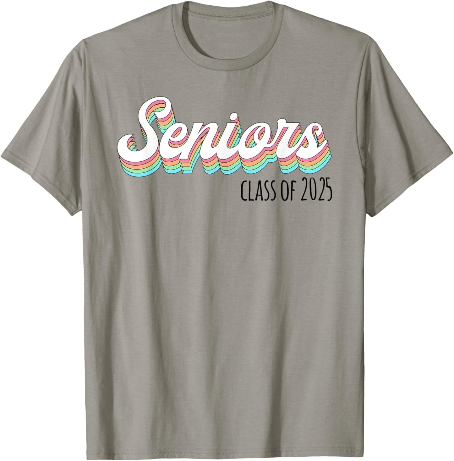 Retro Seniors Class of 2025: Senior Back to School T-Shirt - T-Shirt | Sand