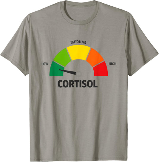 Low Cortisol V Meme T-Shirt - T-Shirt | Sand