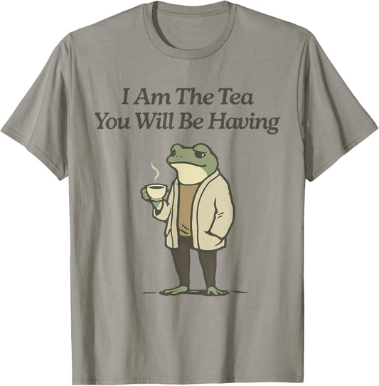 I Am The Tea You’re Having Sarcastic Frog Vintage T-Shirt - T-Shirt | Sand