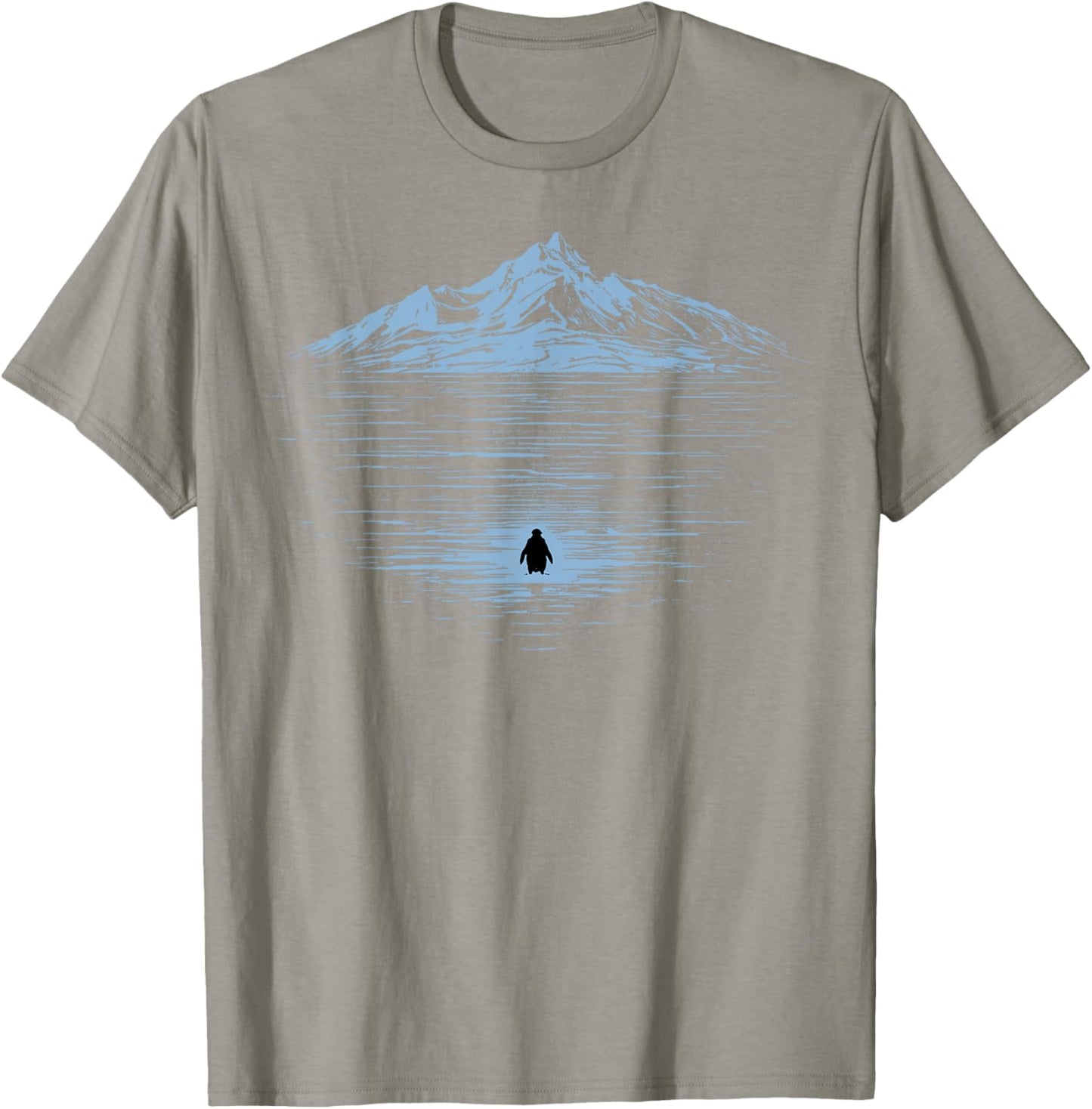 Penguin But why, Penguin Heading to The Mountains T-Shirt - T-Shirt | Sand