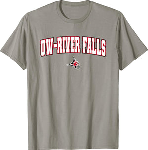 UW-River Falls UWRF Falcons Arch Logo T-Shirt - T-Shirt | Sand