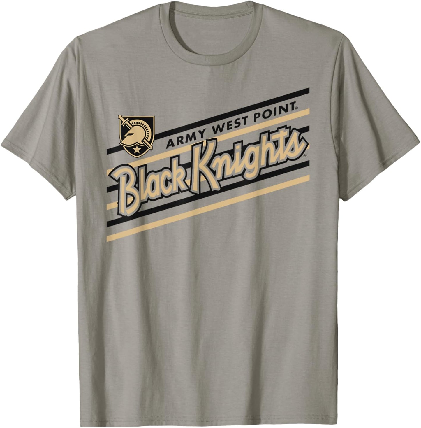 Army Black Knights Retro Performer White Officially Licensed T-Shirt - T-Shirt | Sand