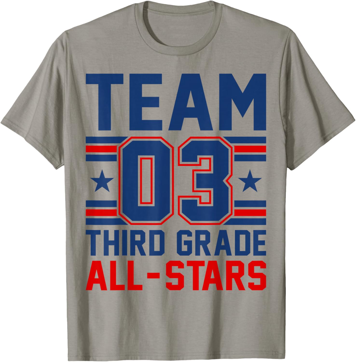 Kids Sports 03 Team Third Grade 3rd Grade All Stars Jersey T-Shirt - T-Shirt | Sand