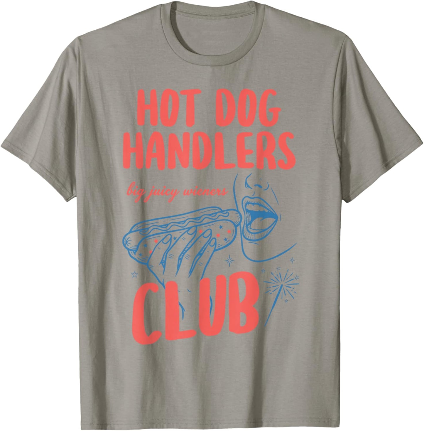 Retro Bun Destroyer Hot Dog Handlers Club 4th of July Couple T-Shirt - T-Shirt | Sand