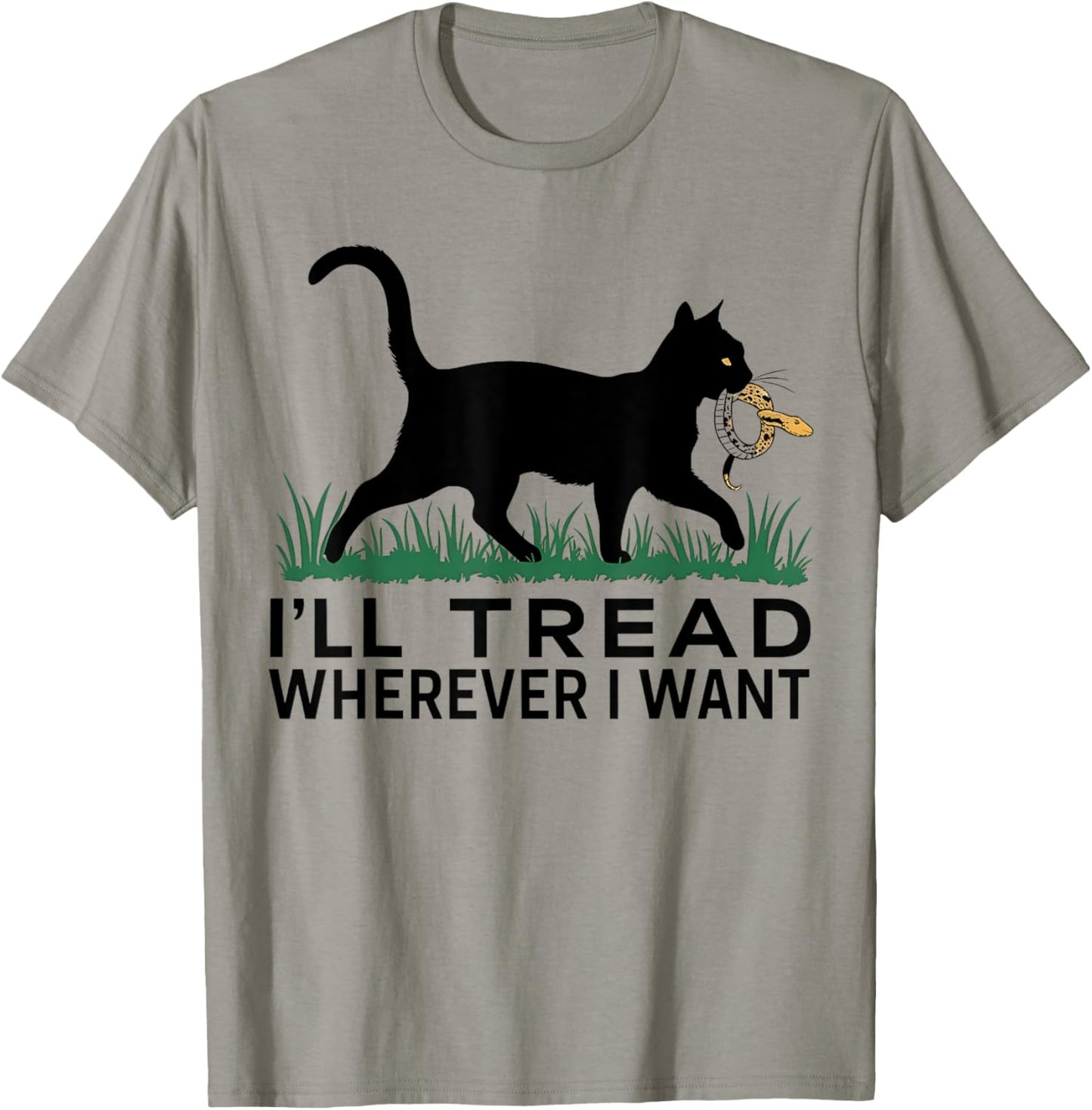 I'll Thread Wherever I Want Childless Cat Lady Election T-Shirt - T-Shirt | Sand