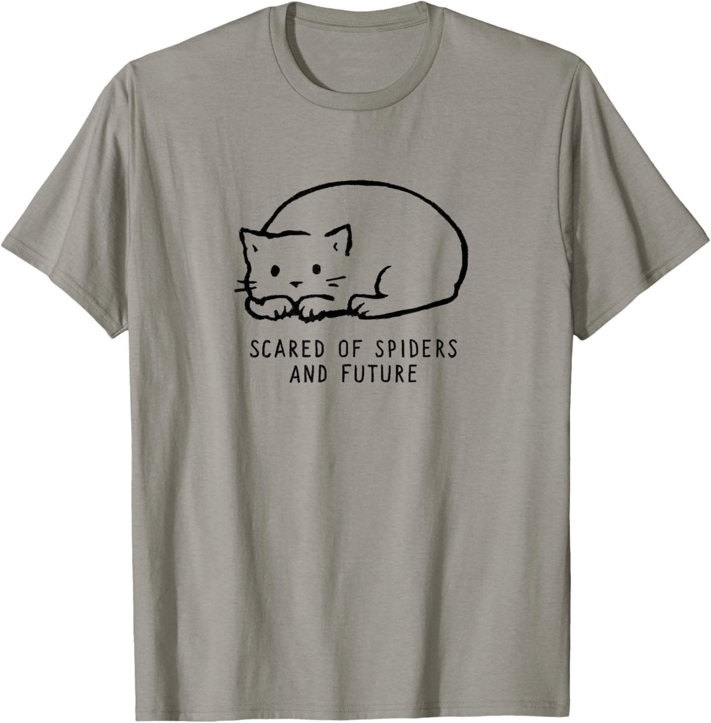 Threadless Fox Shiver Scared of Spiders And Future Graphic T-Shirt - T-Shirt | Sand