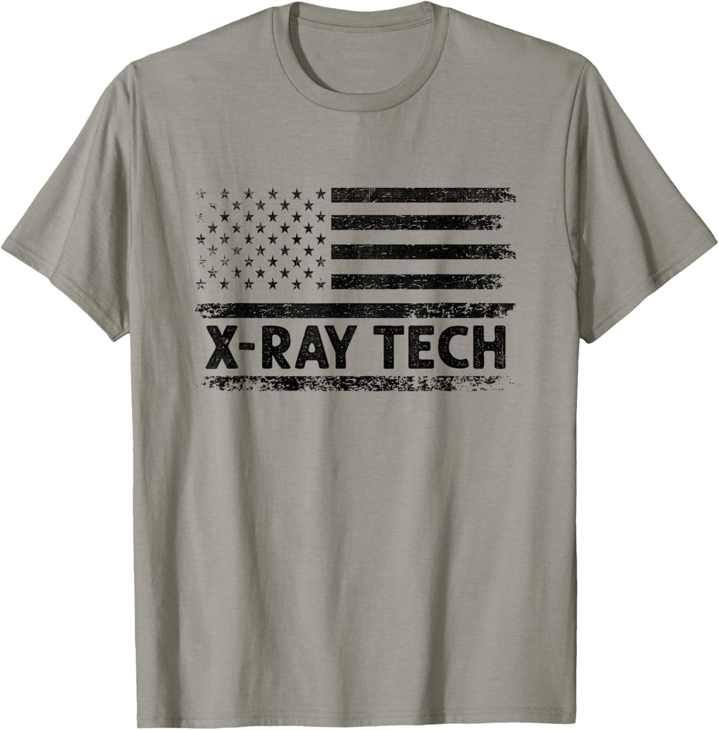 American USA Flag X-Ray Tech Radiology Radiologist Rad Tech T-Shirt - T-Shirt | Sand
