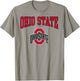 Ohio State Buckeyes Arch Logo White Officially Licensed T-Shirt - T-Shirt | Sand