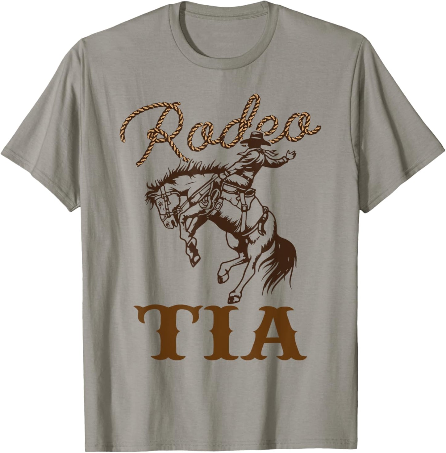 Tia Birthday Cowboy Cowgirl Western Rodeo Aunt Bday Party T-Shirt - T-Shirt | Sand