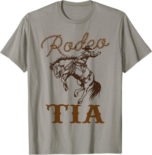 Tia Birthday Cowboy Cowgirl Western Rodeo Aunt Bday Party T-Shirt - T-Shirt | Sand