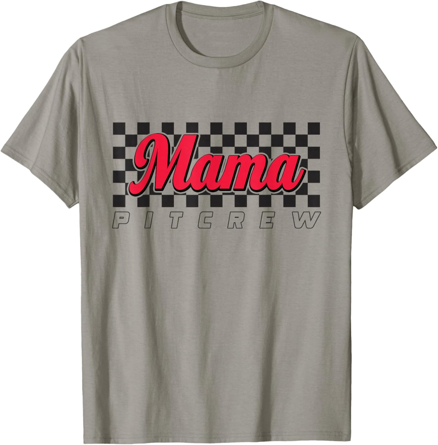 Race Car Birthday Party Racing Family Mama Pit Crew T-Shirt - T-Shirt | Sand