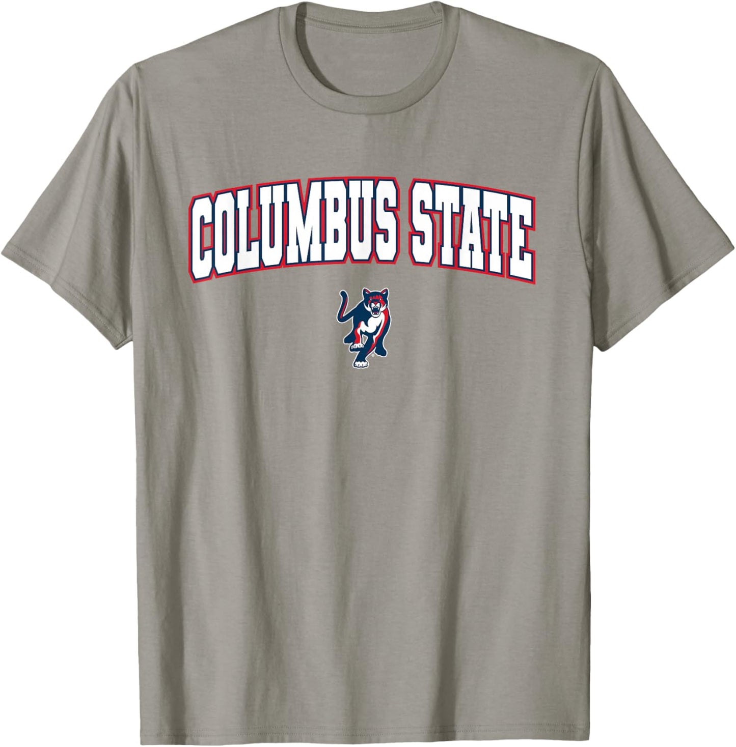 Columbus State University Cougars Arch Logo T-Shirt - T-Shirt | Sand