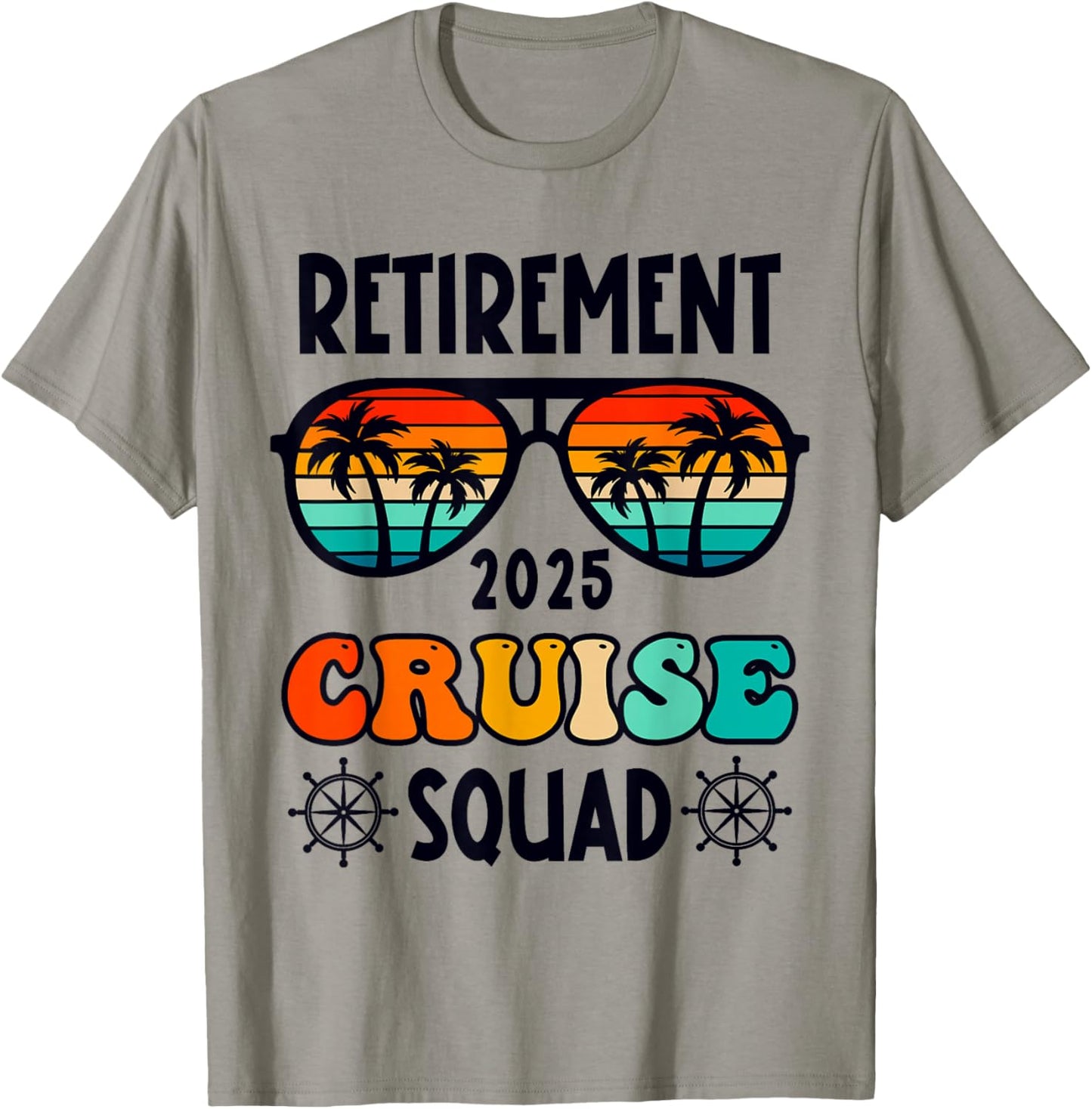 Retirement Cruise Trip 2025 Retired Vacation Matching Family T-Shirt - T-Shirt | Sand