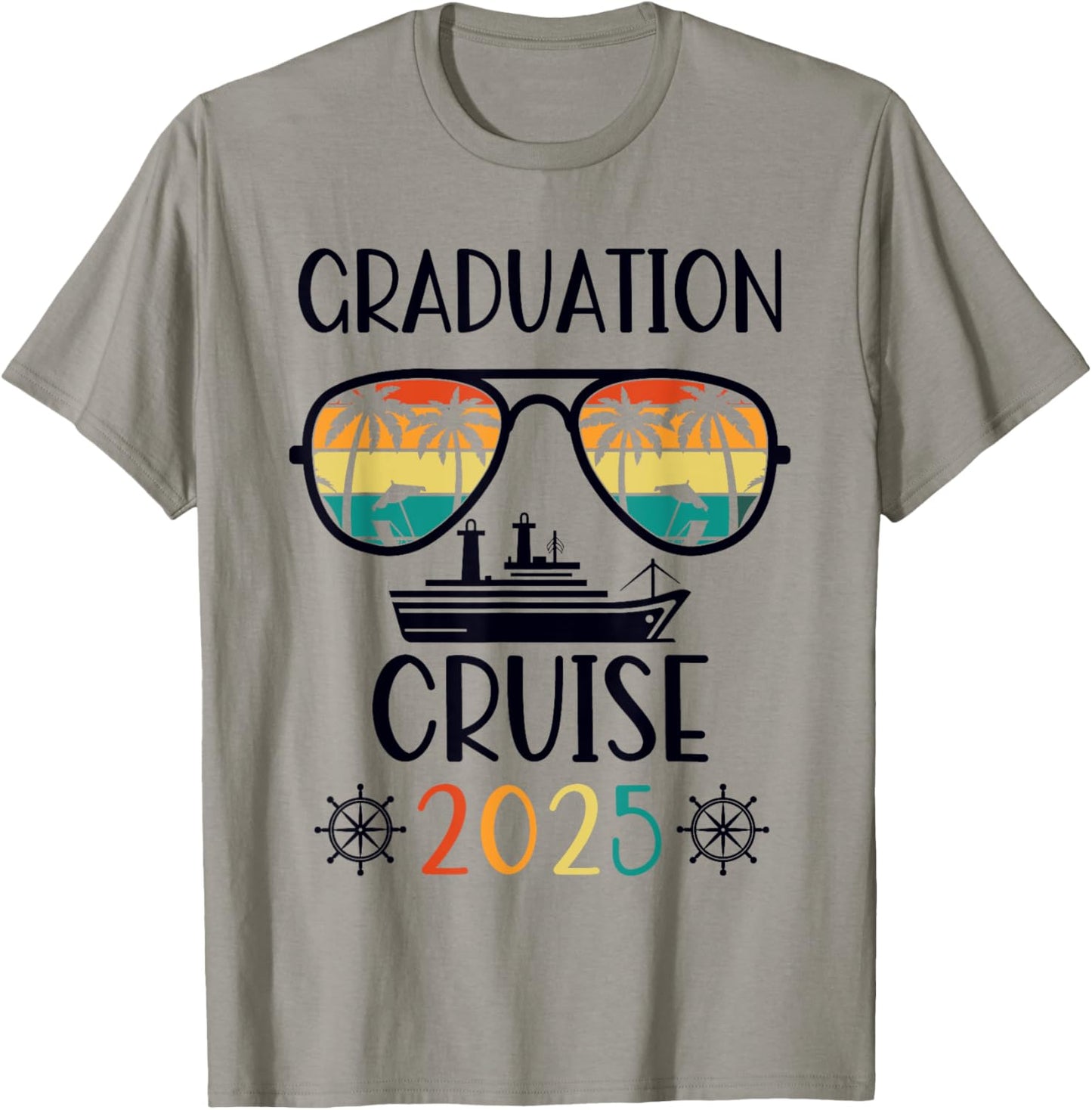 Graduation Cruise Trip Class Of 2025 Senior Summer Vacation T-Shirt - T-Shirt | Sand