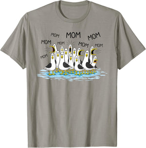 Mom Funny Seagull Mama Seagulls Mothers Day T-Shirt - T-Shirt | Sand