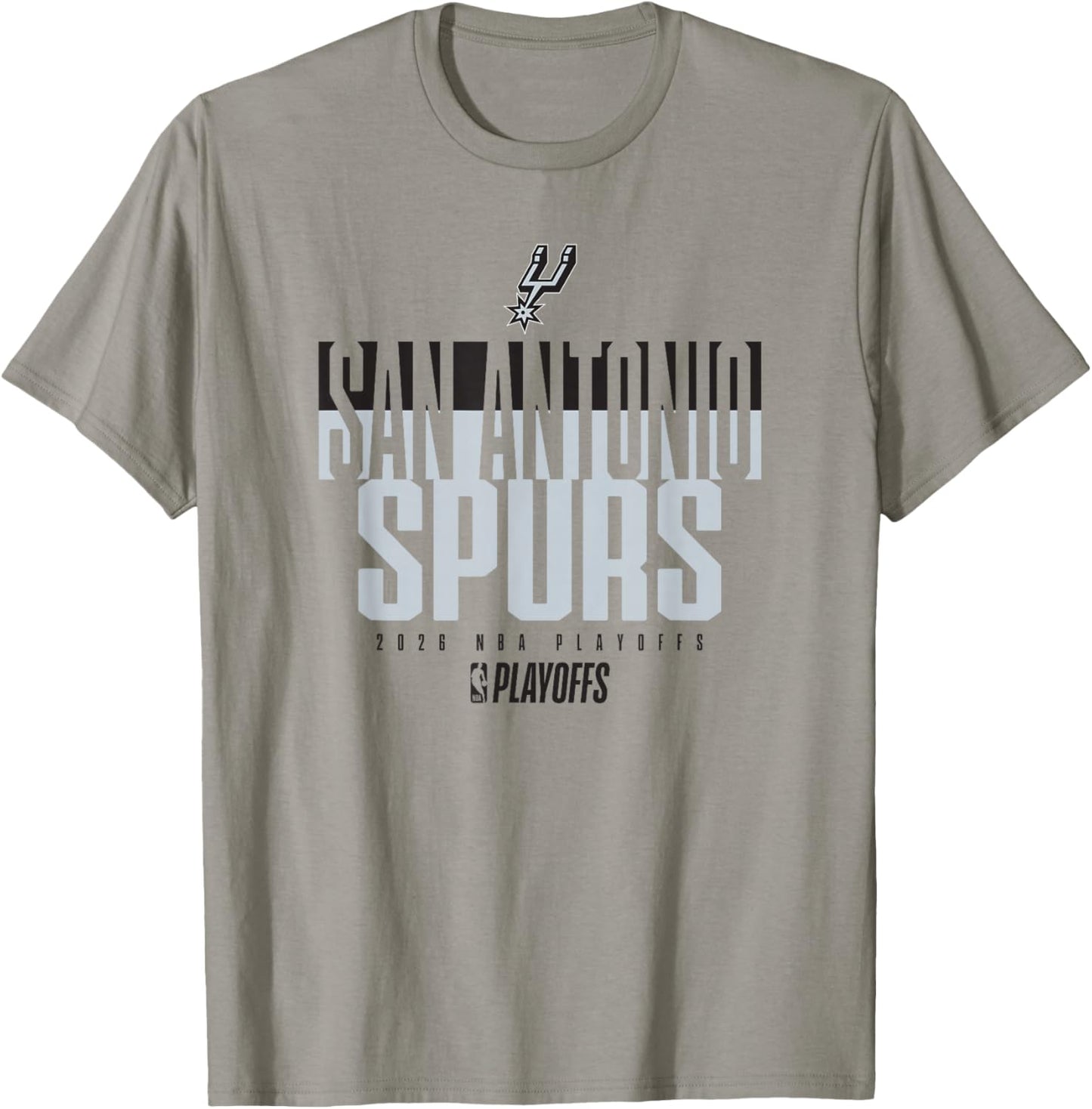 NBA Officiel 2026 Playoffs San Antonio Spurs empilés T-Shirt - T-Shirt | Sand