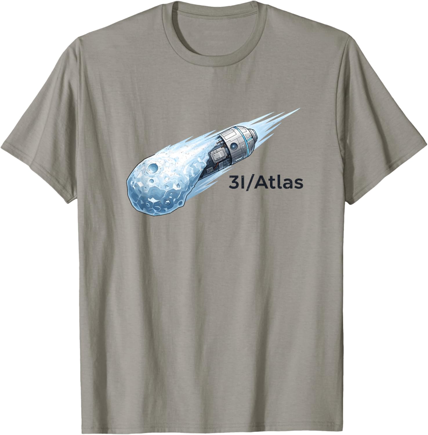 3I Atlas Comet UFO Cosmic Mystery T-Shirt - T-Shirt | Sand