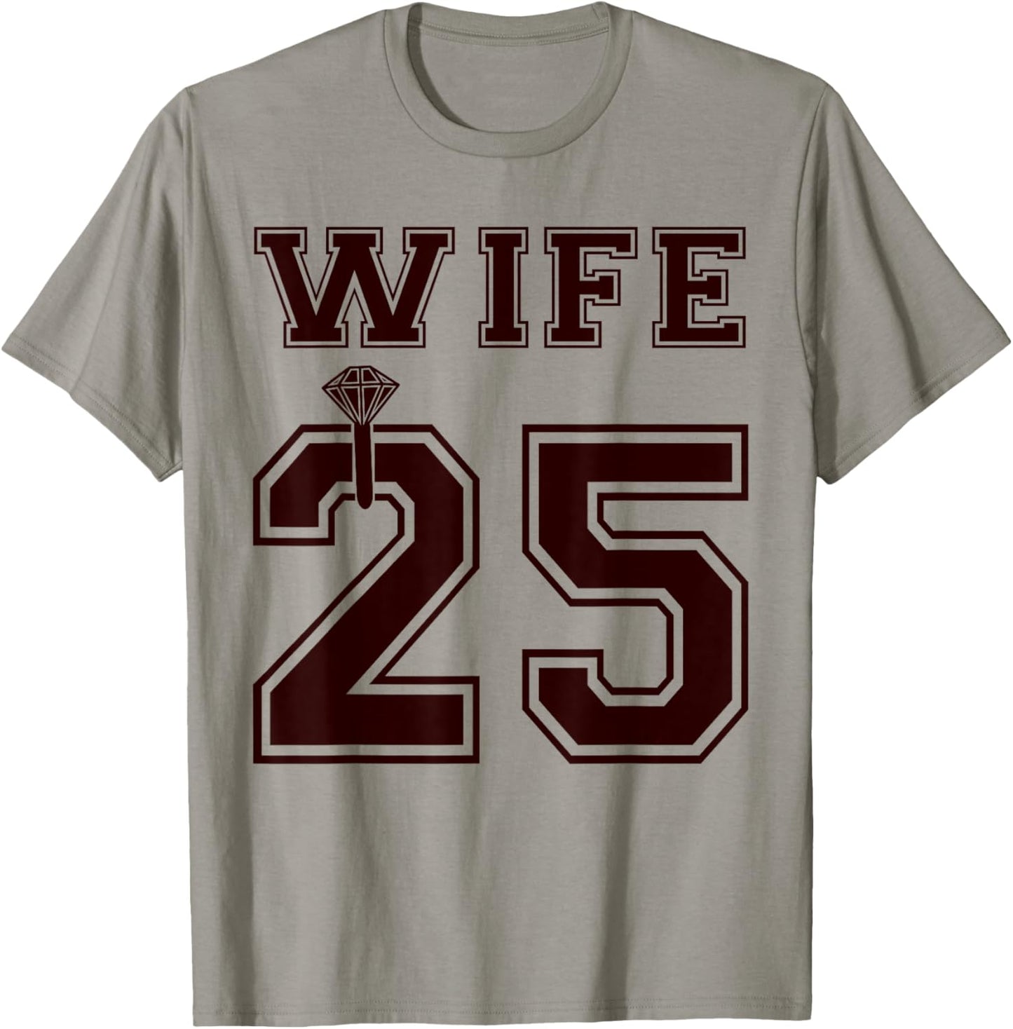 2025 Wife Husband Matching Engagement Party Honeymoon T-Shirt - T-Shirt | Sand