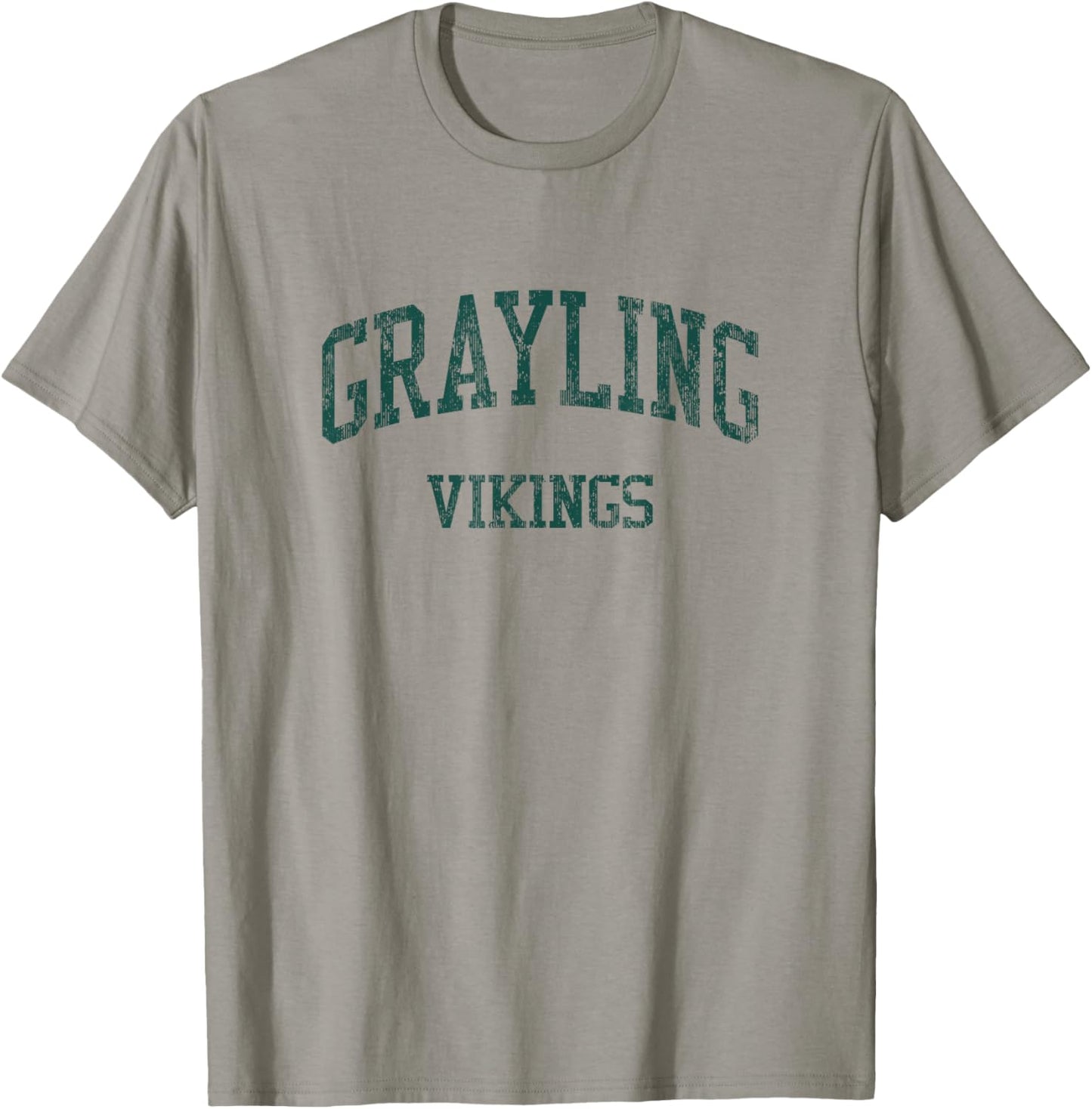 Grayling High School HS Grayling MI Vintage Sports T-Shirt - T-Shirt | Sand