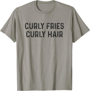Curly Fries Curly Hair T-Shirt - T-Shirt | Sand