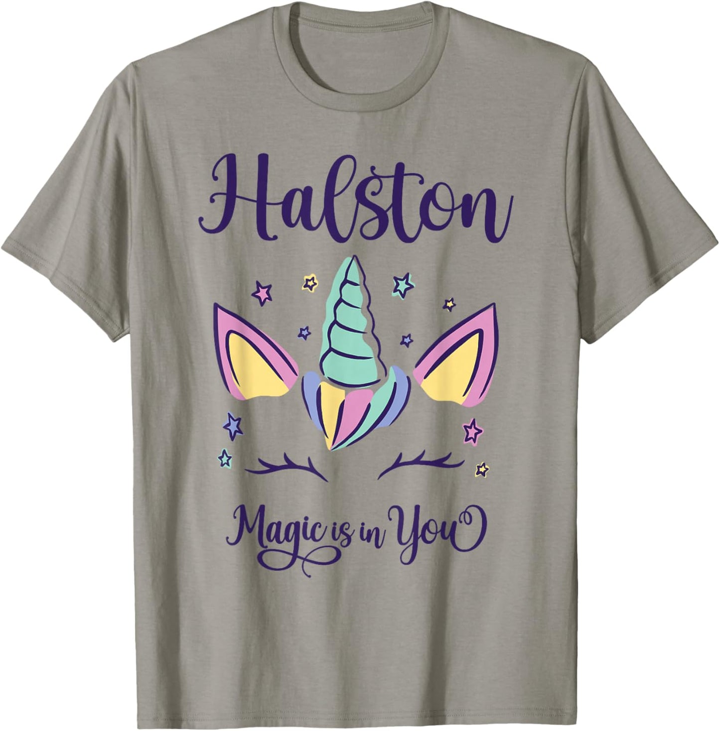 First Name Halston Personalized Halston T-Shirt - T-Shirt | Sand