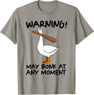 Warning May Bonk At Any Moment T-Shirt - T-Shirt | Sand