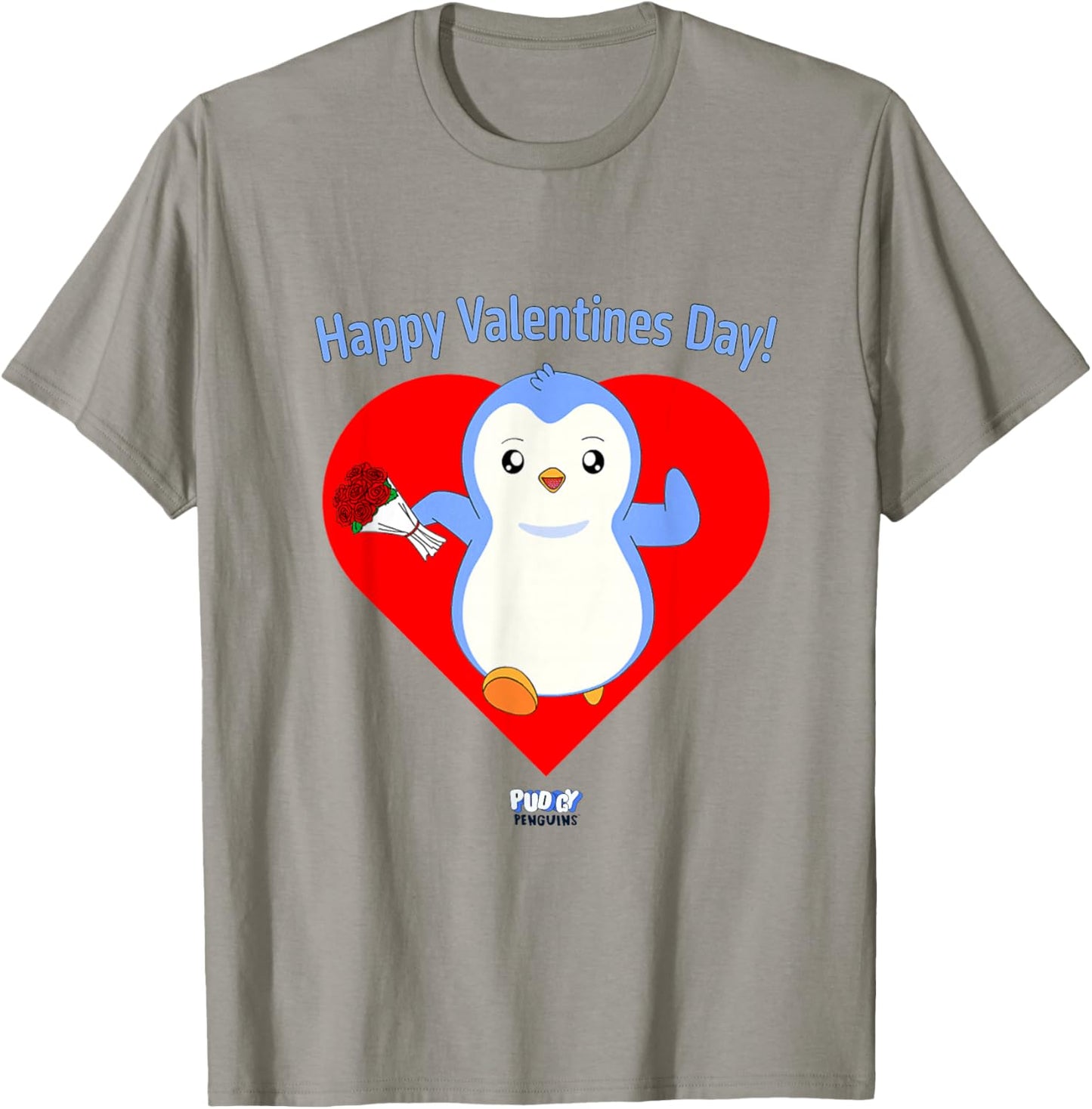 Official Pudgy Penguins Product | It's Valentine's Day | Pengu T-Shirt - T-Shirt | Sand