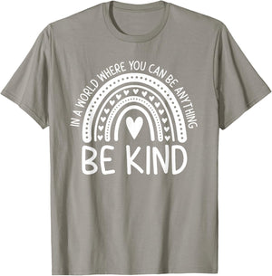 Be Kind Rainbow Orange Unity Day Anti Bullying T-Shirt - T-Shirt | Sand