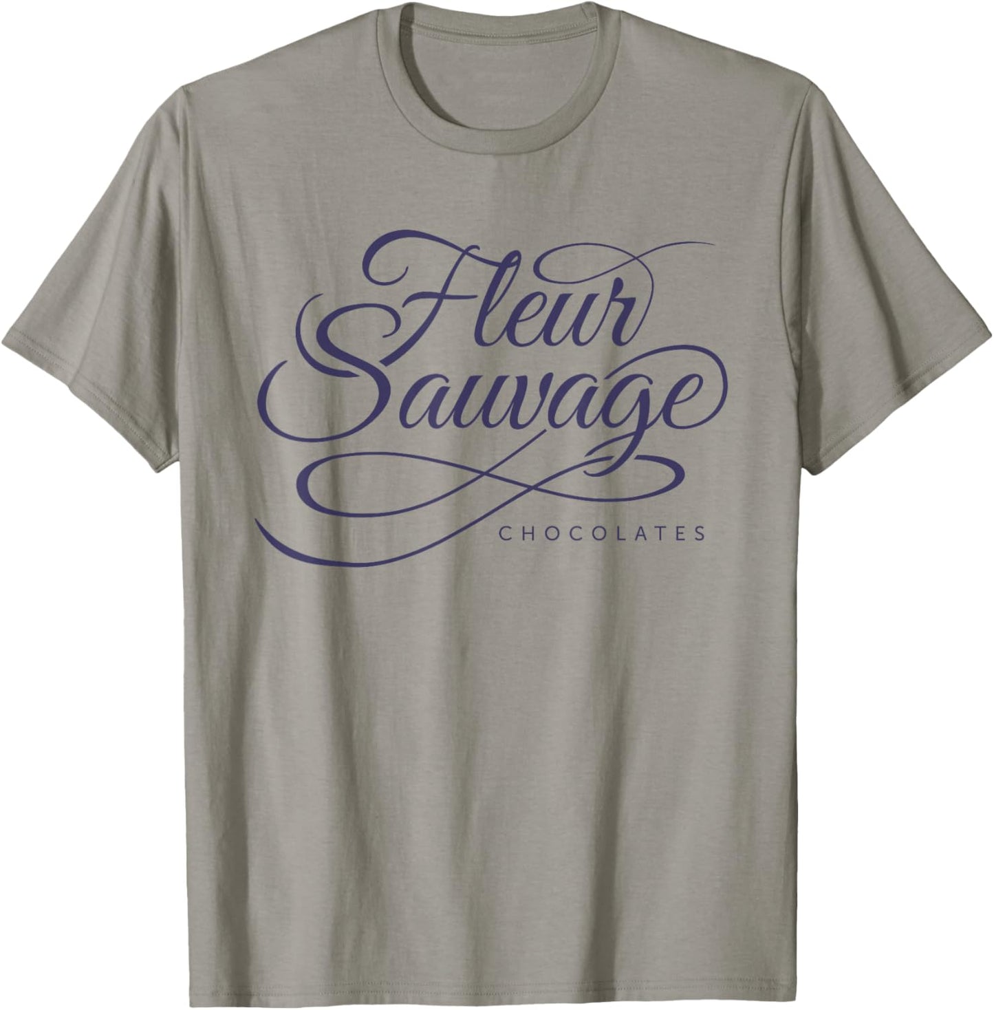 Fleur Sauvage Chocolate Basic T-Shirt - T-Shirt | Sand