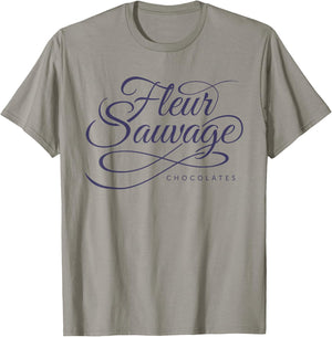 Fleur Sauvage Chocolate Basic T-Shirt - T-Shirt | Sand
