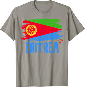 Eritrean Flag Outfit Idea & Eritrea Heritage Theme T-Shirt - T-Shirt | Sand
