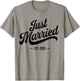 Just Married 2025 Wedding Anniversary For Couples T-Shirt - T-Shirt | Sand