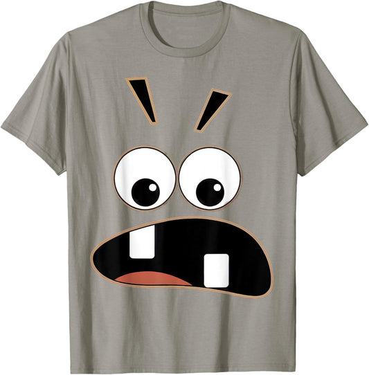 Funny Carrot Creepy Face Halloween costume Kids Men Women T-Shirt - T-Shirt | Sand
