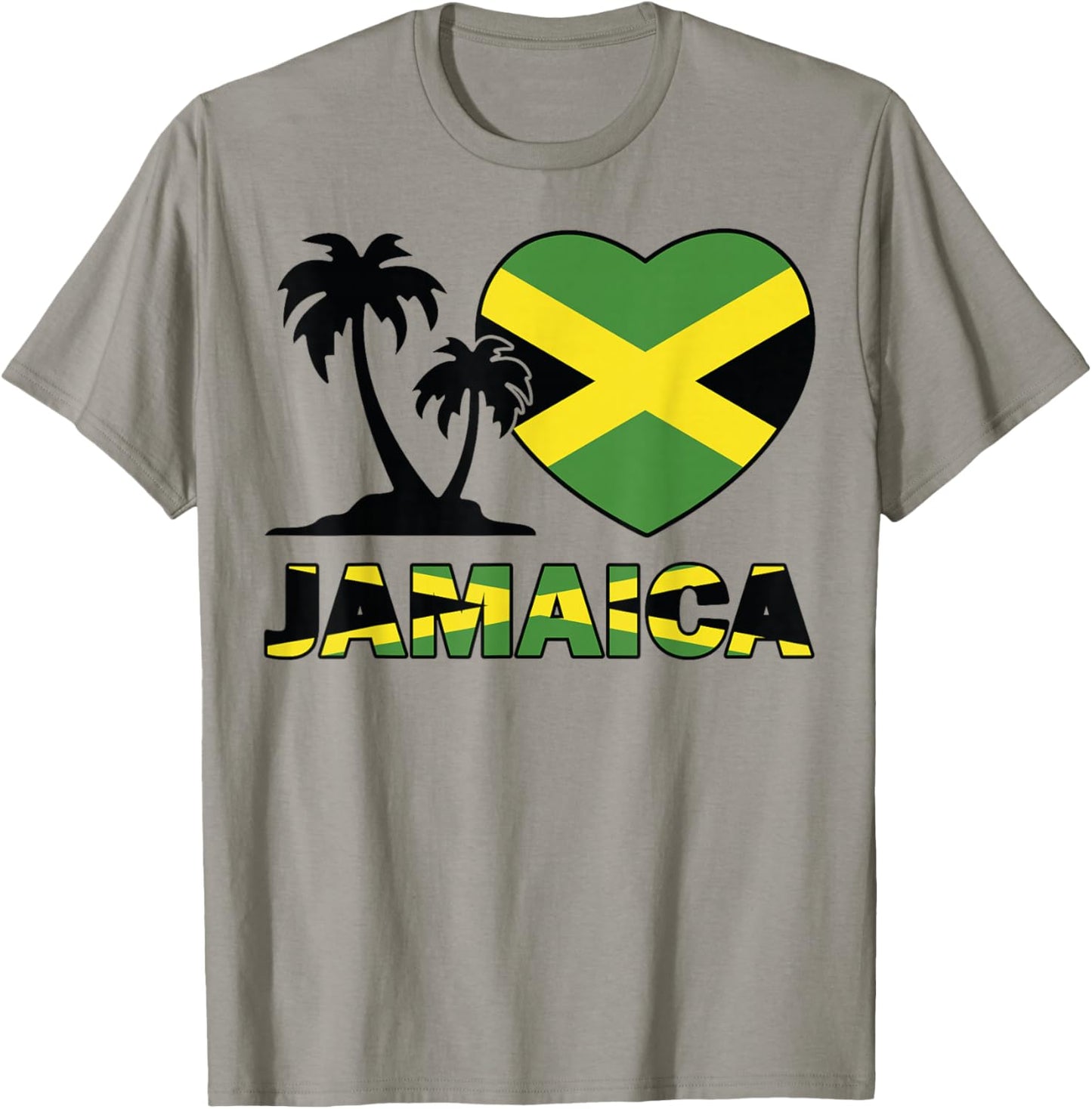 Women Jamaica-Shirt Jamaican Flag Men Kids Girl Heart I Love T-Shirt - T-Shirt | Sand