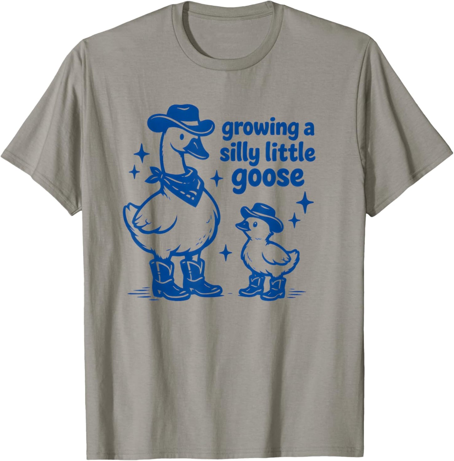 Growing A Silly Little Goose Pregnancy Announcement T-Shirt - T-Shirt | Sand