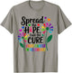Fight cancer in all and every color ribbons flower heart T-Shirt - T-Shirt | Sand