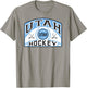 Utah Hockey Club Glide Gray Officially Licensed T-Shirt - T-Shirt | Sand